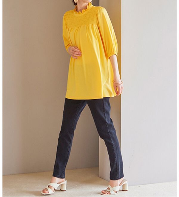 シャーリングパフスリーブチュニック - ベルーナ【公式】