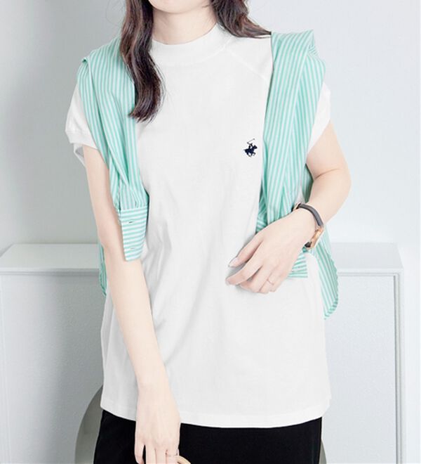 Viola e Viola（ヴィオラ エ ヴィオラ）の「【ビバリーヒルズポロクラブ】ワイドスリーブＴシャツ（Tシャツ）」｜詳細画像