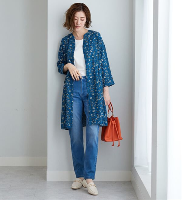 BELLUNA（ベルーナ）の「【接触冷感】レーヨン素材ウエストタック使いワンピース（その他ワンピース）」｜詳細画像