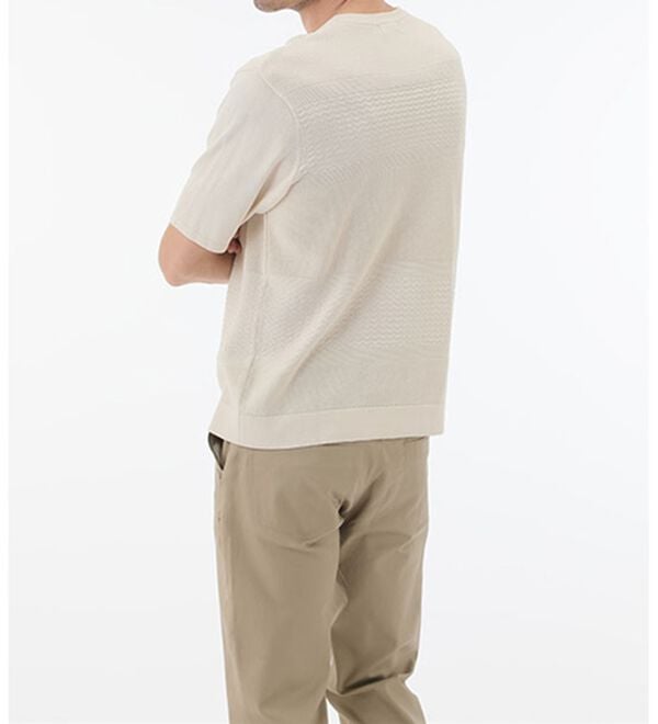 「＜コムルヴァン・オム＞涼感バンブーニットＴシャツ（メンズＴシャツ）」｜詳細画像