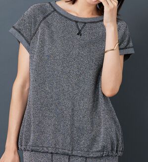 BELLUNA（ベルーナ）の「ラメ入り裏毛素材プルオーバー（カットソー）」｜詳細画像