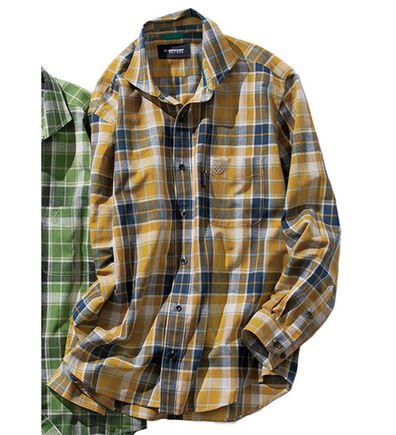 「＜ダンロップ・リファインド＞着心地快適ハイブリットリネンシャツ（メンズシャツ）」