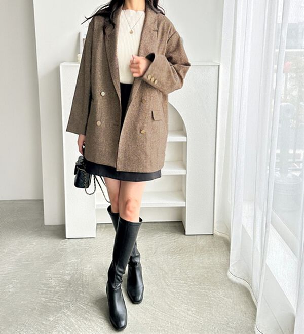 GeeRA（ジーラ）の「オーバーサイズダブルテーラードジャケット（テーラードジャケット）」｜詳細画像