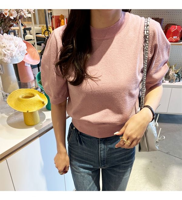 GeeRA（ジーラ）の「ラメパフスリーブニット（ニット・セーター）」｜詳細画像