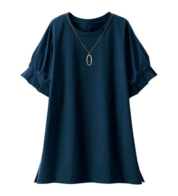 ルフラン（ルフラン）の「二の腕ほっそりひんやりカットソー（カットソー）」｜詳細画像