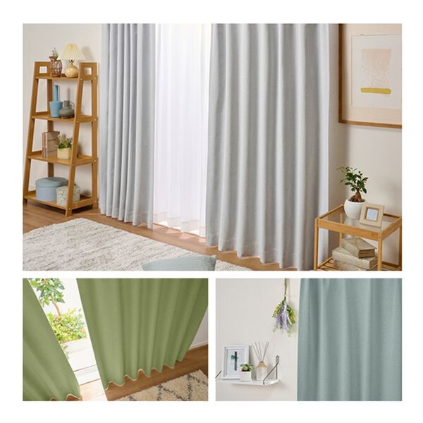 iellio（イエリオ）の「１００％遮光・断熱保温・防音・天然素材風カーテン（ドレープカーテン）」｜詳細画像