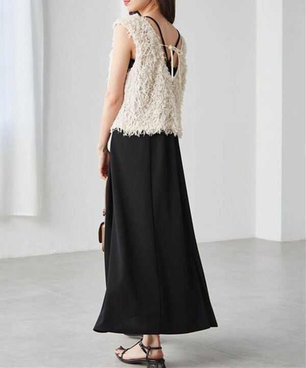 RANAN（ラナン）の「前後2WAYフリンジショートベスト（ベスト）」｜詳細画像