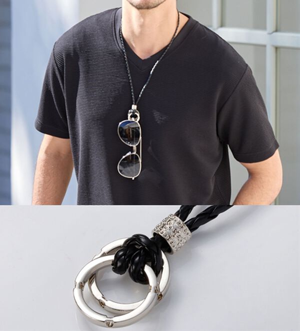 「大人のアクセ付カーデアンサンブル（メンズカーディガン）」｜詳細画像