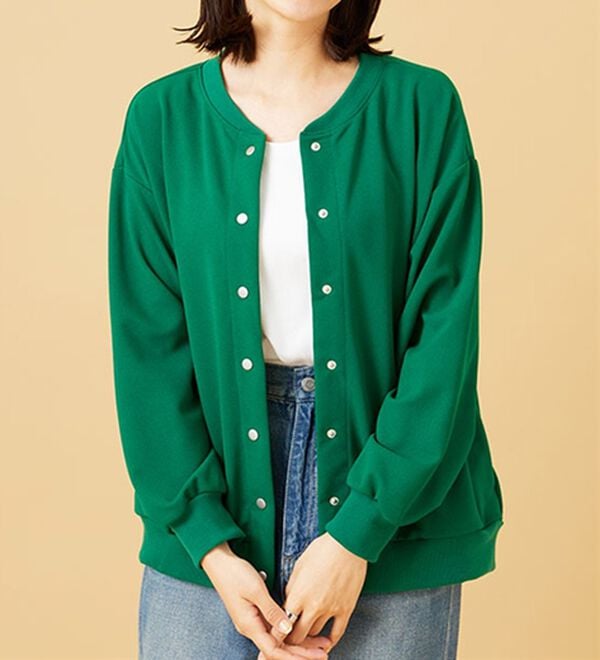 BELLUNA（ベルーナ）の「ストレッチジョーゼット素材カーディガン（その他カーディガン）」｜詳細画像