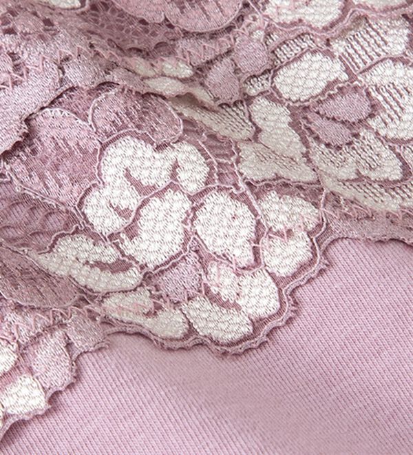 「【４色組】上品レースの汗取り付ハイネックインナー（肌着・インナーウェア）」｜詳細画像