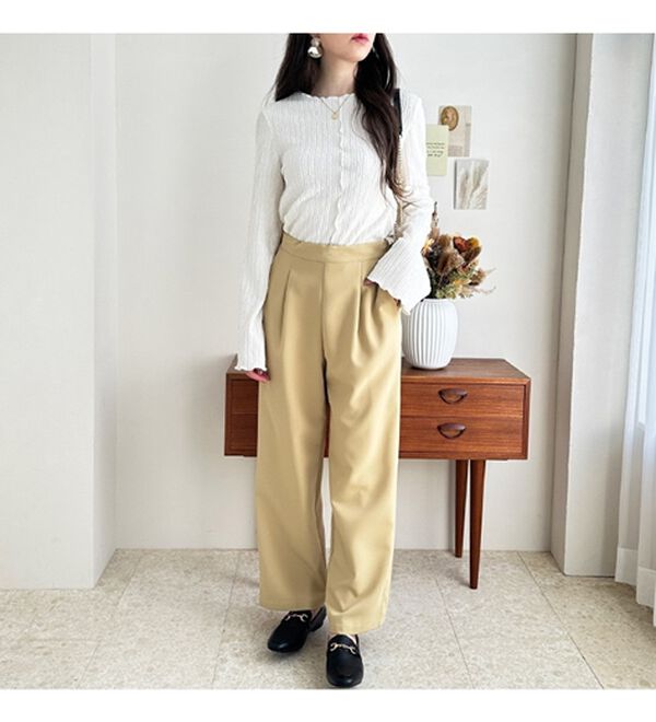 GeeRA（ジーラ）の「前後２ｗａｙフレアスリーブカットソー（カットソー）」｜詳細画像