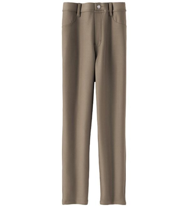 BELLUNA（ベルーナ）の「冷感！なめらかボンディング美脚パンツ（クロップドパンツ）」｜モカ