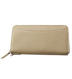 ルフラン（ルフラン）の「＜ＧＬＥＮＣＨＥＣＫ＞一目瞭然牛革ラウンド長財布（財布・パスケース）」｜トープ