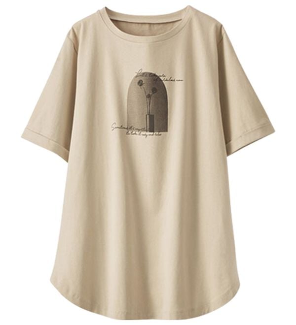 BELLUNA（ベルーナ）の「ヒンヤリ！着映えプリントプルオーバー（カットソー）」｜詳細画像