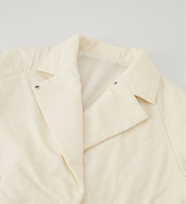 RANAN（ラナン）の「テーラードカラー中わたジャケット（ハーフコート）」｜詳細画像
