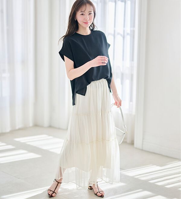 RANAN（ラナン）の「前後2WAYハーフジップブラウス（ブラウス）」｜詳細画像