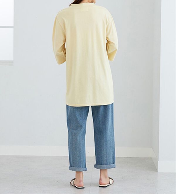 BELLUNA（ベルーナ）の「＜ＥＬＬＥ　Ａｃｔｉｖｅ＞多機能ロゴプリントチュニック（チュニック）」｜詳細画像