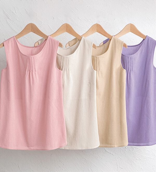 「【４色組】サラッと涼しい楊柳インナー（肌着・インナーウェア）」｜詳細画像