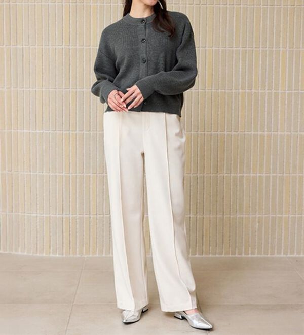 RANAN（ラナン）の「畦ニットカーデ&times;ベロアキャミワンピ（ロングワンピース）」｜詳細画像