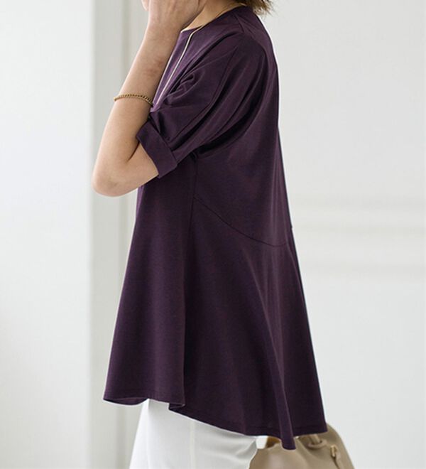 BELLUNA（ベルーナ）の「バックフレアーパフ袖プルオーバー（カットソー）」｜詳細画像