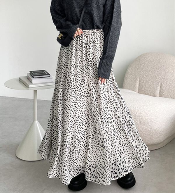 GeeRA（ジーラ）の「切替フレアーロングスカート（ロングスカート）」｜詳細画像