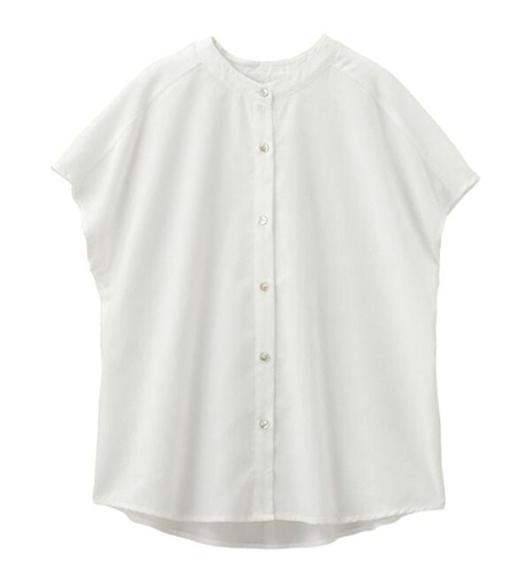 GeeRA（ジーラ）の「綿タッチフレンチスリーブブラウス（ブラウス）」｜詳細画像