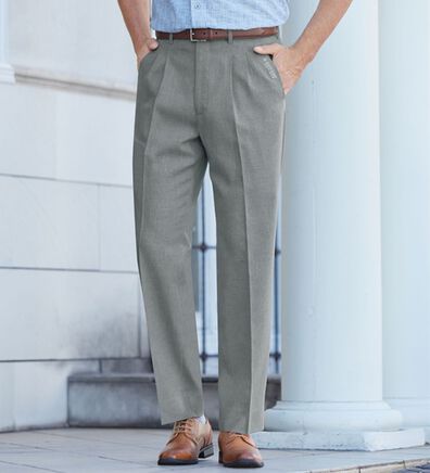 「【３本組】＜ダンロップ・リファインド＞アジャスター付接触冷感スラックス（メンズスラックス）」