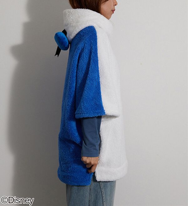 BELLUNA（ベルーナ）の「＜Ｄｉｓｎｅｙ＞【ドナルドダック】両面ボアポンチョ（パジャマ・ルームウェア）」｜詳細画像