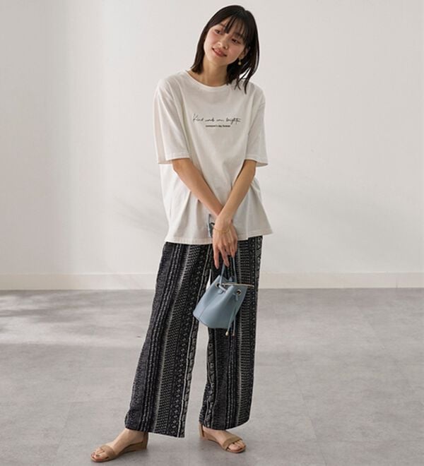 BELLUNA（ベルーナ）の「汗ジミ対策！よれない大人のプリントＴシャツ（Tシャツ）」｜詳細画像