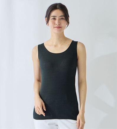 LAVIENNE（ラヴィエンヌ）の「【ムレ嫌いさん必見！】綿１００％涼しいタンクトップインナー＜さらりラボ＞（肌着・インナーウェア）」