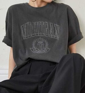 RANAN（ラナン）の「ヴィンテージライクロゴTシャツ（カットソー）」｜チャコールカレッジ