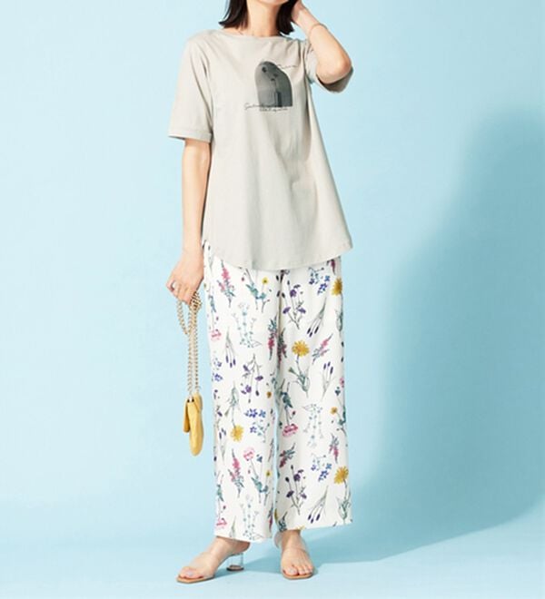 BELLUNA（ベルーナ）の「ヒンヤリ！着映えプリントプルオーバー（カットソー）」｜詳細画像