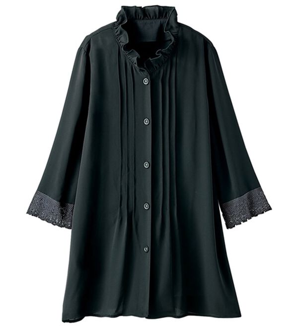 BELLUNA（ベルーナ）の「【２枚組】さらっとジョーゼット素材レース使いチュニック（チュニック）」｜詳細画像