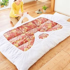 「クローバー型掛布団カバー２枚組（掛布団カバー）」｜ホワイト