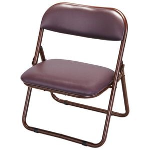 「折り畳み座敷椅子　２・４脚組（椅子・チェア・スツール）」｜ブラウン