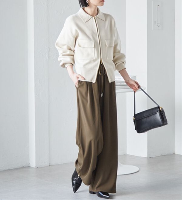 RANAN（ラナン）の「とろみ2タックイージーパンツ（フルレングスパンツ）」｜詳細画像