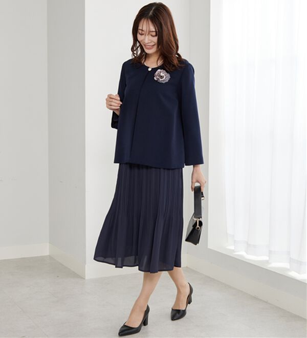 BELLUNA（ベルーナ）の「＜セレモニースタイル＞パール付袖フレアージャケット（その他ジャケット）」｜詳細画像