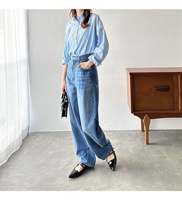 GeeRA（ジーラ）の「美脚魅せカーブデニム（フルレングスパンツ）」｜詳細画像