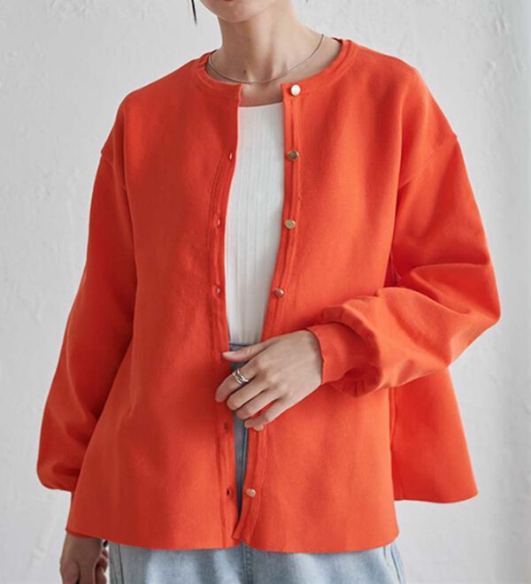 RANAN（ラナン）の「ペプラムチュニックカーデ（ニットカーディガン）」｜詳細画像