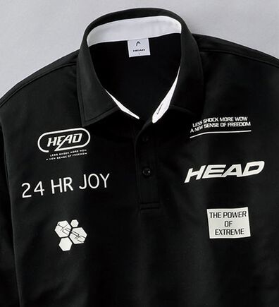 「＜ヘッド＞スポーティロゴデザインポロシャツ（メンズポロシャツ）」