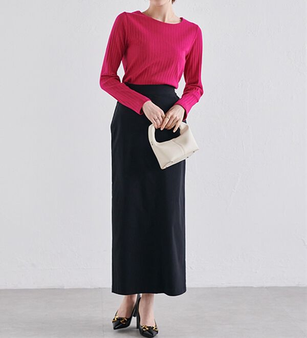 RANAN（ラナン）の「バックパール調釦リブカットソープルオーバー（カットソー）」｜詳細画像