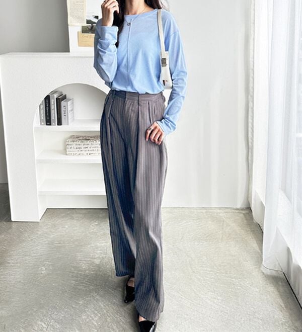 GeeRA（ジーラ）の「着回し自在！スラブシアートップス（カットソー）」｜詳細画像