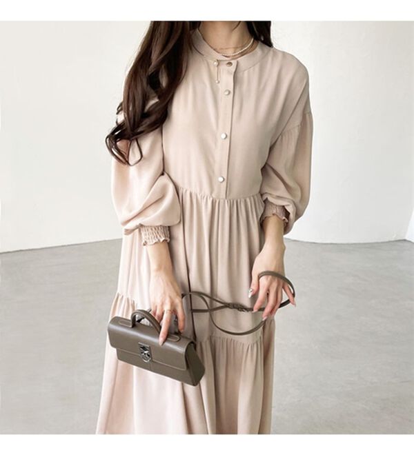 GeeRA（ジーラ）の「前後２ＷＡＹティアードシャツワンピース（シャツワンピース）」｜詳細画像