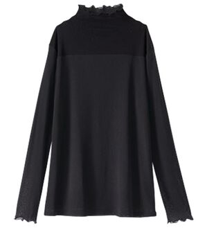 BELLUNA（ベルーナ）の「冬のコーデにちょい足し♪シアーハイネックプルオーバー（カットソー）」｜黒