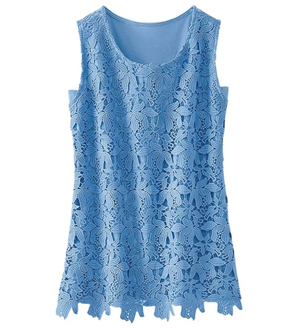 こっそり汗対策！抗菌防臭レース使いタンクトップ - ベルーナ【公式】