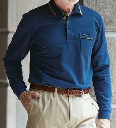 「＜ダンロップ・リファインド＞日本製裏起毛ポロシャツ（メンズポロシャツ）」