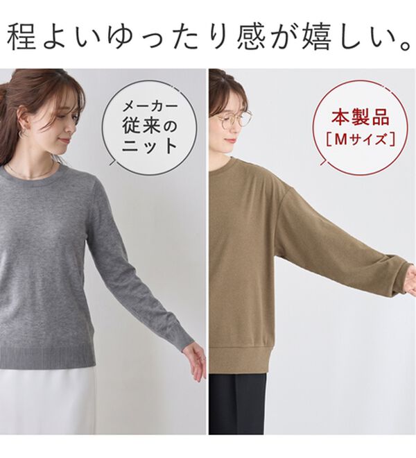 Viola e Viola（ヴィオラ エ ヴィオラ）の「柔らか表起毛シンプルトップス（カットソー）」｜詳細画像