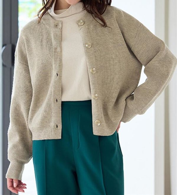 RANAN（ラナン）の「畦ニットカーデ&times;ベロアキャミワンピ（ロングワンピース）」｜詳細画像