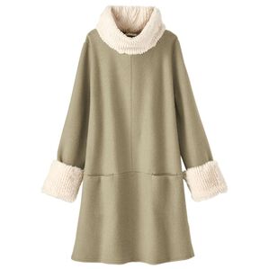 BELLUNA（ベルーナ）の「ポイントファー使いチュニック（チュニック）」｜セージ