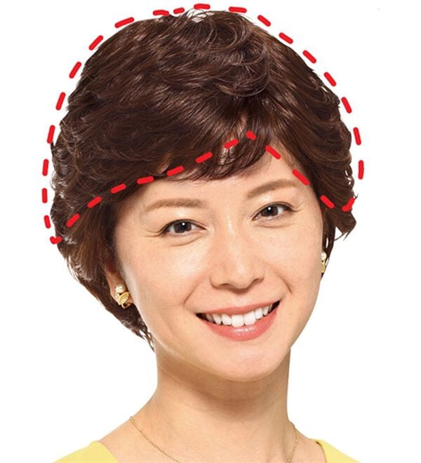 「人毛１００％七分丈ウィッグ（ウィッグ・ヘアピース・エクステ）」｜詳細画像